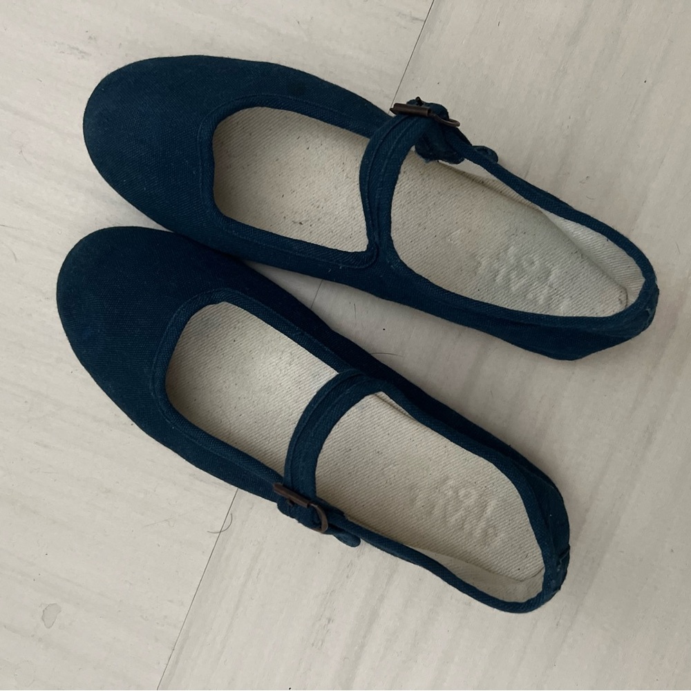Small Lot Co Classic Mary Jane Indigo